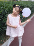 G.DUCKKIDS小黃鴨女童連衣裙夏季嬰兒裙子夏裝兒童公主裙洋氣女寶寶生日禮物 X130粉紅色 90 尺碼1歲-1歲半【80-90cm】 曬單實拍圖
