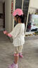 迪士尼（Disney）輪滑鞋兒童閃光初學(xué)溜冰鞋女童可調(diào)旱冰直排滑輪鞋 冰雪奇緣粉色L 曬單實拍圖