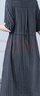 衣典零一（LEDIALYI）2025年夏季女裝新款中年寬松遮肚子顯瘦休閑連衣裙中長款裙子夏天 灰色 2XL （建議141-150斤） 曬單實拍圖