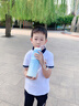 MMOTRO日本品牌兒童保溫杯學(xué)生上學(xué)專用吸管杯子女高顏值大容量運動水杯 漸變藍 800ml 曬單實拍圖
