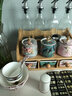 心飾園花樣年華雙層調料盒帶油壺調料置物架高檔陶瓷調味罐套裝鹽罐用品 花樣年華6件套帶油瓶-金圓提手款 曬單實(shí)拍圖