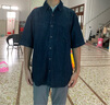 森馬（Semir）短袖襯衫男復古水洗牛仔外套涼感2025夏上衣寬松時(shí)尚109325104109 曬單實(shí)拍圖