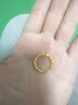 行金銀中黃金戒指女足金999幾何女戒3D硬金素金戒子送女友圣誕節(jié)禮物 克重約1g  多退少補(bǔ) 14號(hào) 曬單實(shí)拍圖