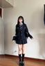 源菲埡小西裝外套女2025新款學(xué)院風(fēng)jk制服西服裙職業(yè)正裝套裝大學(xué)生 （女）單件藏青色西裝 L 曬單實(shí)拍圖