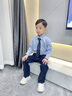 衣諾坊男生演出服西服襯衫套裝西褲學(xué)生表演服校園團體花童禮服兒童園服 曬單實(shí)拍圖