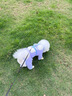 狗狗夏天衣服薄款小型犬遛狗防臟神器四腳防塵褲比熊外出防臟衣服 紫色【夏季薄款】 L【胸圍47/背長35/8-12斤】 曬單實拍圖