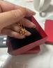 萃華足金999蝴蝶之戀黃金項鏈時(shí)尚女士金吊墜生日禮物送女友老婆 金重約5g 曬單實(shí)拍圖