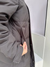 波司登（BOSIDENG）2025新款羽絨服男女同款長(zhǎng)款過(guò)膝連帽90絨面包服外套B250245171DS 黑色|8056 S 160/84A 體重約110-125斤 曬單實(shí)拍圖