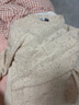 森馬（Semir）史努比系列毛衣女冬彩點含羊毛插肩袖繡花圓領套頭衫101724107025 曬單實拍圖