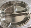 如山316L不銹鋼餐盤食品級男女孩兒童家用分格餐盤吃飯盤寶寶餐具 不銹鋼餐盤316L-猴 曬單實(shí)拍圖