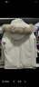 駱駝（CAMEL）【王俊凱同款】戶(hù)外羽絨服冬季新款連帽羽絨衣中長(cháng)款保暖防風(fēng)外套 A33CAPN145A，流光白，男女同款 M 曬單實(shí)拍圖