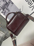 Marie Claire【明星推薦】輕奢包包女包女士手提單肩斜挎包生日禮物送女友老婆 咖啡色 品牌禮盒裝        贈送品牌口紅 曬單實(shí)拍圖