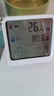 艾科思室內(nèi)電子溫濕度計(jì)家用高精度大屏擺掛兩用時(shí)鐘數(shù)顯溫濕度表白色款 曬單實(shí)拍圖