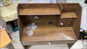 奧拉夫?qū)W生床上書桌筆記本電腦桌寢室上鋪學(xué)習(xí)桌宿舍神器做作業(yè)寫字桌子 后部全封-帶柜-帶鍵盤板-楓櫻木 曬單實(shí)拍圖