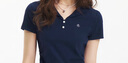 森馬（Semir）polo衫女短款收腰翻領(lǐng)襯衫25夏刺繡涼感緊身T恤辣妹109325115005 曬單實(shí)拍圖