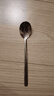 不銹鋼勺子家用餐具湯吃飯喝錘紋西餐圓勺調(diào)羹主餐勺長柄湯匙 輕奢鉆紋勺1支【活動款】 曬單實拍圖