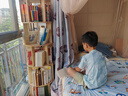 林之語(yǔ)實(shí)木旋轉書(shū)架360度書(shū)柜置物架落地一體靠墻移動(dòng)兒童轉角立式書(shū)架 【五層】44*166.3CM櫻桃木色 曬單實(shí)拍圖