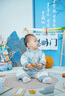 G.DUCKKIDS小黃鴨周歲禮服男寶寶抓周衣服女漢服百日宴百天滿月嬰兒套裝夏季 紅色+香囊 90 建議1~2歲【 80-90cm】cm 曬單實(shí)拍圖