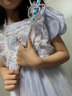 G.DUCKKIDS小黃鴨童裝愛(ài)莎公主裙夏季新款女童連衣裙網(wǎng)紗泡泡袖女孩生日禮物 藍色 90 尺碼1~2歲【 80-90cm】 曬單實(shí)拍圖
