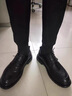 富貴鳥（FUGUINIAO）男鞋夏季正裝鞋男士皮鞋男商務(wù)休閑鞋男軟底爸爸鞋子男時(shí)尚德比鞋 黑色 41 皮鞋 曬單實(shí)拍圖
