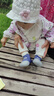 明月歸寶寶學(xué)步鞋軟底防滑透氣襪子鞋室內(nèi)外男女兒童嬰兒防臭地板鞋襪 小豬灰藍(lán)1雙 內(nèi)長(zhǎng)11.5cm 18/19碼 曬單實(shí)拍圖