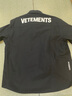 VETEMENTS都市休閑經(jīng)典牛津紡情侶長袖襯衫男女秋冬款易洗速干上衣64130001 黑色 L 曬單實拍圖