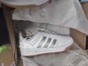 adidas ENTRAP美式校園風(fēng)低幫運動(dòng)板鞋少年感復古籃球鞋阿迪達斯 白/金色   41 曬單實(shí)拍圖