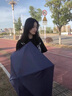 洽苒德國雨傘小巧兩用防曬紫外線迷你防曬傘五折太陽傘女生2025新 扁五折UFP50+淺藍(lán)色 曬單實(shí)拍圖
