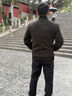 羅蒙（ROMON）加棉夾克男式短款立領(lǐng)厚款保暖冬季商務(wù)休閑外套男2167灰色175 曬單實(shí)拍圖