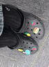 卡駱馳crocs貝雅云彩女士洞洞鞋戶外休閑鞋|208186 黑色-001(含智必星) 38 (240mm) 曬單實(shí)拍圖