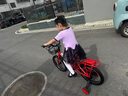 鳳凰（Phoenix）兒童自行車寶寶腳踏車兒童折疊自行車4-8歲童車 陸尋 中國(guó)紅 16寸 曬單實(shí)拍圖