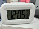 電子鬧鐘學(xué)生專(zhuān)用起床神器兒童宿舍桌面時(shí)鐘 白色 84*27*54（單位：毫米） 曬單實(shí)拍圖