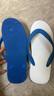 泰國原裝進(jìn)口正品南洋大象正宗天然橡膠老象老緬耐穿人字拖 藍白 37-38 (245mm) 泰國碼9.5 曬單實(shí)拍圖