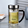 希諾雙層玻璃杯男家用商務(wù)辦公水杯帶手柄泡茶杯子XN-9320 290mL 曬單實(shí)拍圖