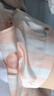 蕉內(nèi)5系睡衣男女士夏季冰絲涼感短袖情侶家居服禮盒送女友禮物| 活動 【短短女款】陶粉條紋-水蜜桃 XL 曬單實(shí)拍圖