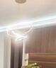 雷士（NVC）LED吊燈客廳燈餐廳吊燈可調(diào)節(jié)吧臺燈臥室燈無主燈北歐創(chuàng)意燈具 RA95【金晶環(huán)65W】智能RG0款 曬單實拍圖