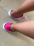 Skechers斯凱奇童鞋一腳蹬洞洞鞋女童涼鞋夏中大童沙灘鞋兒童拖鞋308004L 曬單實拍圖