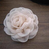 薇施妮（WEISHINI）法式絹紗山茶花胸針氣質(zhì)小香風(fēng)立體仿真花朵別針時(shí)尚衣服配飾品女 杏白山茶花  AA05-103 曬單實(shí)拍圖