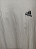 adidas情侶休閑純棉上衣圓領(lǐng)短袖T恤男女夏季阿迪達斯官方輕運動 米白 L 曬單實拍圖