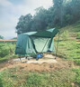 馳笠離地帳篷戶外雙人防暴雨免搭建野營(yíng)加厚防曬露營(yíng)垂釣野外帳篷雨棚 軍綠色（單人配防潮墊） 曬單實(shí)拍圖