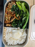 榮事達(dá)（Royalstar）電熱飯盒雙層三層加熱飯盒宿舍家用辦公室蒸煮熱飯神器保溫密封304不銹鋼內(nèi)膽蒸煮飯盒 1L 熱銷爆款 白色方形【免注水加熱】 曬單實(shí)拍圖