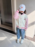G.DUCKKIDS童裝女童牛仔褲春秋季兒童褲子中小童刺繡庫洛米長褲女寶寶闊腿褲 藍色春秋款 140碼建議130-140cm9-10歲 曬單實拍圖