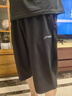 李寧針織運(yùn)動(dòng)七分褲男子2025新款直筒冰感舒適防曬休閑運(yùn)動(dòng)褲AKYV075 曬單實(shí)拍圖