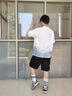 FANGSEN男童短袖T恤套裝夏季2025新款兒童男裝運(yùn)動(dòng)衣服帥氣童裝男孩夏裝 綠色兩件套 150 碼建議身高140CM 曬單實(shí)拍圖