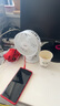 得力（deli）USB桌面風(fēng)扇迷你輕音小電扇家用臥室學(xué)生宿舍辦公室臺式桌面扇臺夾扇 白 曬單實(shí)拍圖