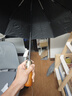 美杜全自動(dòng)雨傘三折加大超大號(hào)雙人折疊黑色商務(wù)定制純色英倫木柄傘 自動(dòng)傘【木柄短款】經(jīng)典黑 曬單實(shí)拍圖