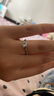 巴克樂樂鑲鉆六爪鋯石戒指女簡約求婚仿真鉆戒時尚開口戒指 J22一克拉 開口可調(diào)節(jié) 曬單實拍圖