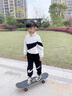 G.DUCKKIDS女童春秋裝套裝2024新款洋氣外套兒童運動服中大童秋冬季加絨衣服 黑色套裝 150cm 曬單實拍圖