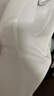 雪茜曼（XUEXIMAN）短袖襯衫女工裝襯衣女商務休閑修身職業(yè)裝女裝夏季工作服方領(lǐng)白色 曬單實拍圖
