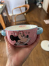 迪士尼(Disney)聯(lián)名雙耳陶瓷碗兒童加厚高顏值卡通防滑可微波女生 米妮雙耳兒童碗 曬單實(shí)拍圖